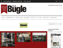 Tablet Screenshot of parkbugle.org